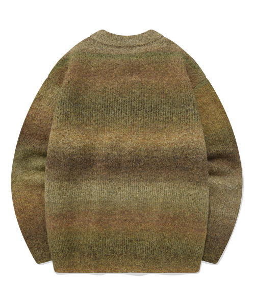 COVERNAT(カバーナット)の「グラデーションクルーネックニットカーキ(ニット/セーター・レディース・その他・MEDIUM/LARGE)」の2枚目の写真