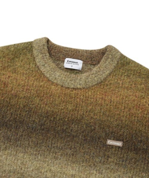 COVERNAT(カバーナット)の「グラデーションクルーネックニットカーキ(ニット/セーター・レディース・その他・MEDIUM/LARGE)」の3枚目の写真