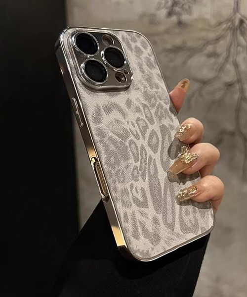 WESTBOY（ウエストボーイ）の「レオパード ヒョウ柄  iPhoneカバー アイフォンケース スマホケース WO25W8AC04（スマホケース/カバー・メンズ・ブラウン/ブラック/グレー・iPhone 16 Pro/iPhone 17/iPhone 17 Pro/iPhone 15/iPhone 16）」の2枚目の写真