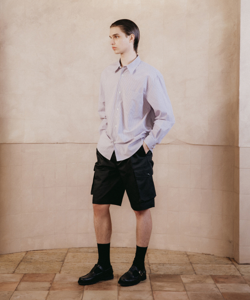 SHIRTER（シャーター）の「NAVONA SHIRT V2 (CHECK PURPLE)（シャツ/ブラウス・メンズ・その他・SMALL/MEDIUM/LARGE）」の3枚目の写真