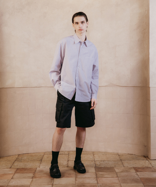 SHIRTER（シャーター）の「NAVONA SHIRT V2 (CHECK PURPLE)（シャツ/ブラウス・メンズ・その他・SMALL/MEDIUM/LARGE）」の4枚目の写真