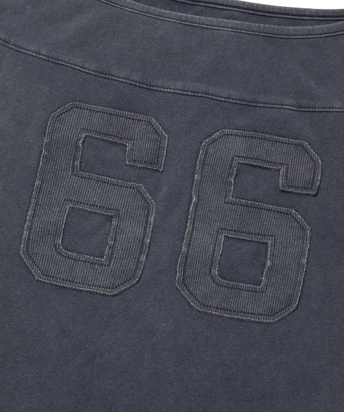 suade（スエード）の「66 WASHED LONG SLEEVE [NAVY]（Tシャツ/カットソー・レディース・その他・SMALL/LARGE）」の4枚目の写真
