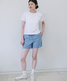 STRIPE BANDING PANTS_BLUE