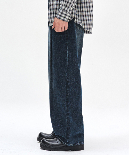 DECET(デケト)の「Deep Pleats Wide Jeans DCPT030DBlueA(デニムパンツ・レディース・その他・26/28/30/32/34)」の9枚目の写真