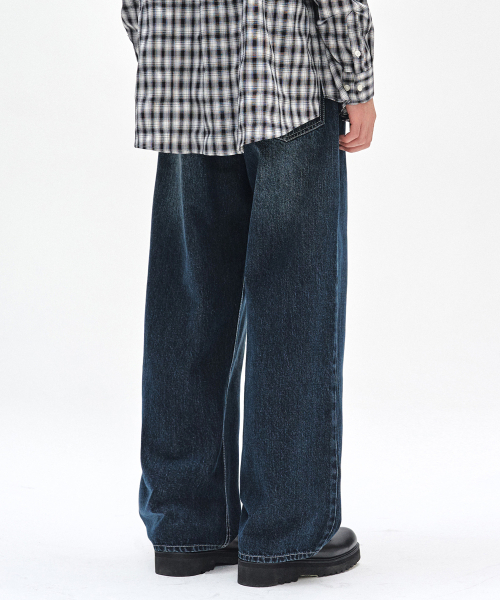 DECET(デケト)の「Deep Pleats Wide Jeans DCPT030DBlueA(デニムパンツ・レディース・その他・26/28/30/32/34)」の10枚目の写真