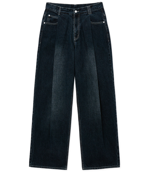 DECET(デケト)の「Deep Pleats Wide Jeans DCPT030DBlueA(デニムパンツ・レディース・その他・26/28/30/32/34)」の11枚目の写真