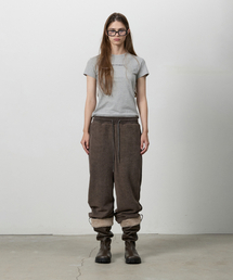 THREE TO EIGHTY（スリートゥエイティー）の「DUAL-SURFACE CORDUROY PANTS BROWN（スウェットパンツ）」