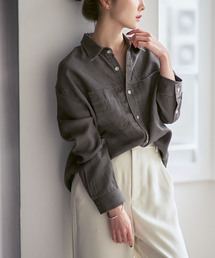 Noble | フェードカラービッグポケットシャツ(シャツ/ブラウス)