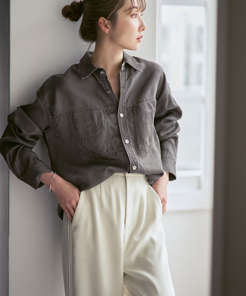フェードカラービッグポケットシャツ（シャツ/ブラウス）｜NOBLE