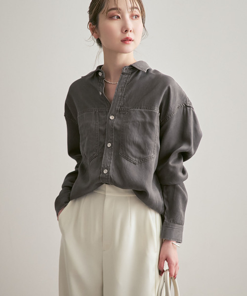フェードカラービッグポケットシャツ（シャツ/ブラウス）｜NOBLE