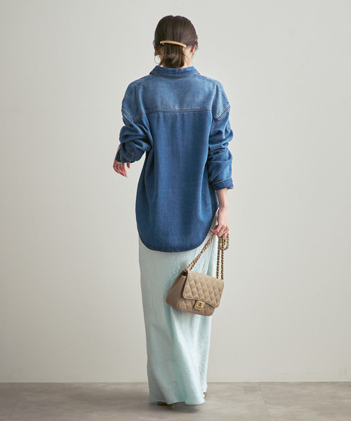 Noble（ノーブル）の「フェードカラービッグポケットシャツ（シャツ/ブラウス・レディース・チャコールグレー/ネイビー・FREE）」の19枚目の写真