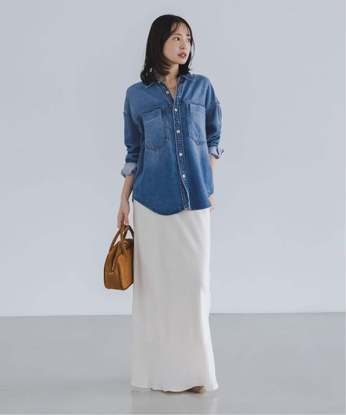 Noble（ノーブル）の「フェードカラービッグポケットシャツ（シャツ/ブラウス・レディース・チャコールグレー/ネイビー・FREE）」の20枚目の写真