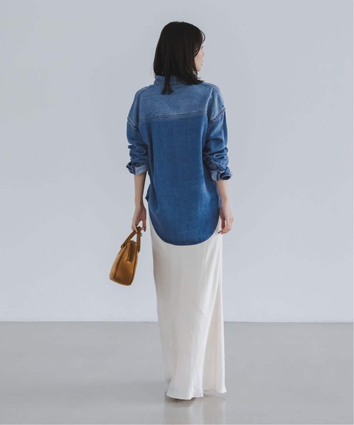 Noble（ノーブル）の「フェードカラービッグポケットシャツ（シャツ/ブラウス・レディース・チャコールグレー/ネイビー・FREE）」の21枚目の写真