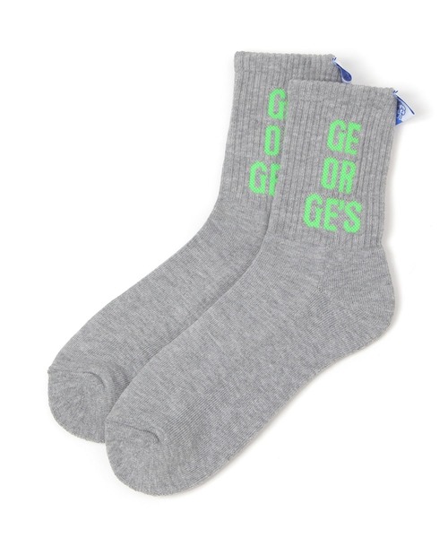 GEORGE'S（ジョージズ）の「ネオンロゴラベルソック（23～25cm／26～28cm）（ソックス/靴下・メンズ・グリーン/オレンジ/ピンク・23-25cm/26-28cm）」の3枚目の写真