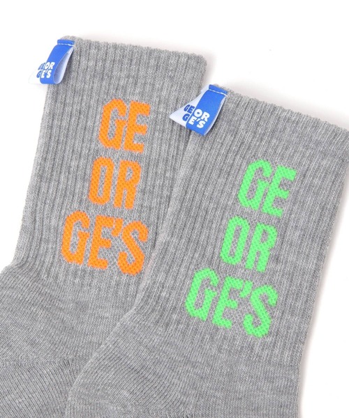GEORGE'S（ジョージズ）の「ネオンロゴラベルソック（23～25cm／26～28cm）（ソックス/靴下・メンズ・グリーン/オレンジ/ピンク・23-25cm/26-28cm）」の12枚目の写真