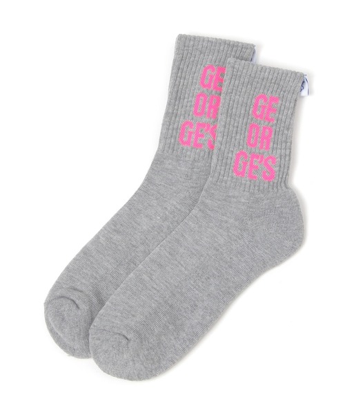 GEORGE'S（ジョージズ）の「ネオンロゴラベルソック（23～25cm／26～28cm）（ソックス/靴下・メンズ・グリーン/オレンジ/ピンク・23-25cm/26-28cm）」の6枚目の写真