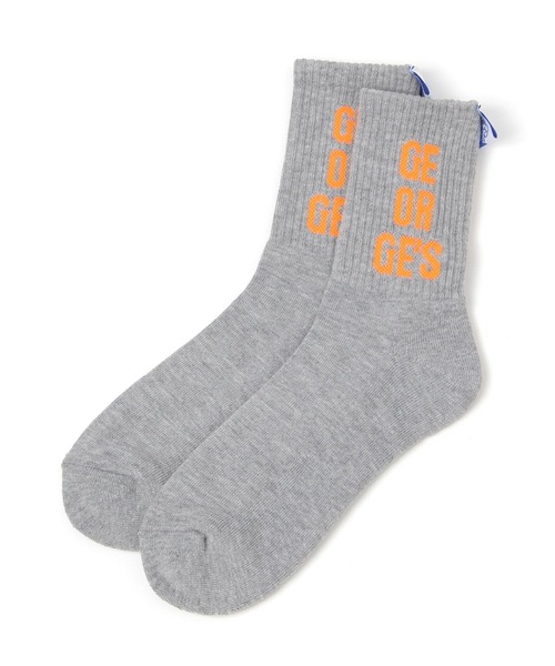 GEORGE'S（ジョージズ）の「ネオンロゴラベルソック（23～25cm／26～28cm）（ソックス/靴下・メンズ・グリーン/オレンジ/ピンク・23-25cm/26-28cm）」の7枚目の写真