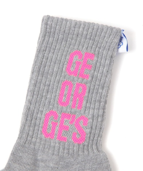 GEORGE'S（ジョージズ）の「ネオンロゴラベルソック（23～25cm／26～28cm）（ソックス/靴下・メンズ・グリーン/オレンジ/ピンク・23-25cm/26-28cm）」の8枚目の写真