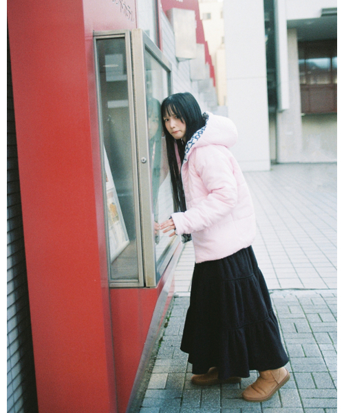 LO AXUAL（ロ・アクシュアル）の「FLEECE LOOSE POCKET TIERD SKIRT_BLACK（スカート・レディース・その他・FREE）」の6枚目の写真