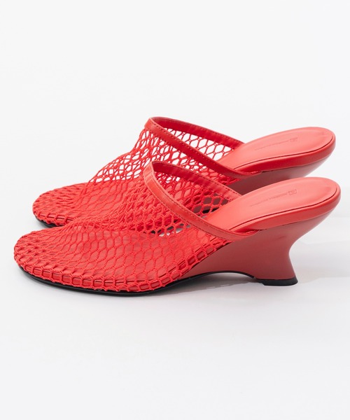 MAISON SPECIAL（メゾンスペシャル）の「Multi-Fabric Mules/マルチファブリックミュール（サンダル・レディース・レッド/アイボリー/ブラック・38/37/36）」の11枚目の写真