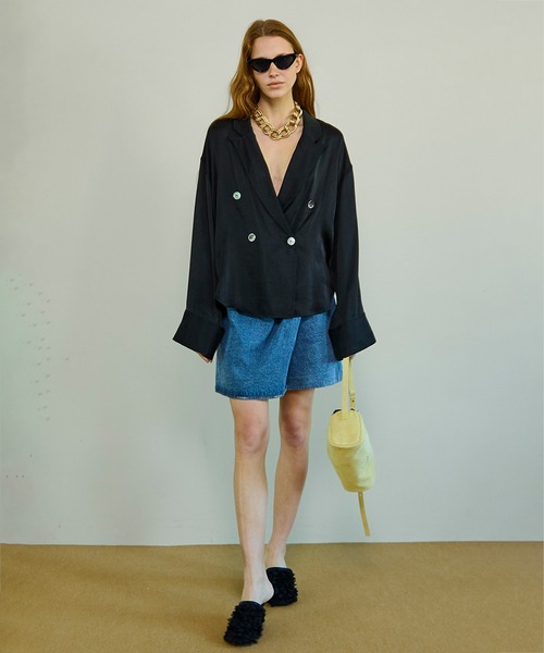 MAISON SPECIAL（メゾンスペシャル）の「Multi-Fabric Mules/マルチファブリックミュール（サンダル・レディース・レッド/アイボリー/ブラック・38/37/36）」の17枚目の写真