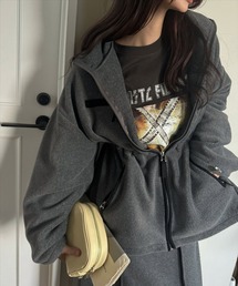 vintage like print long T