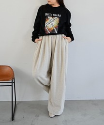 vintage like print long T