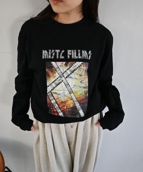 WILLFULLY(ウィルフリー)の「vintage like print long T(Tシャツ/カットソー・レディース・グレー系その他/ブラック/オートミール・FREE)」の13枚目の写真