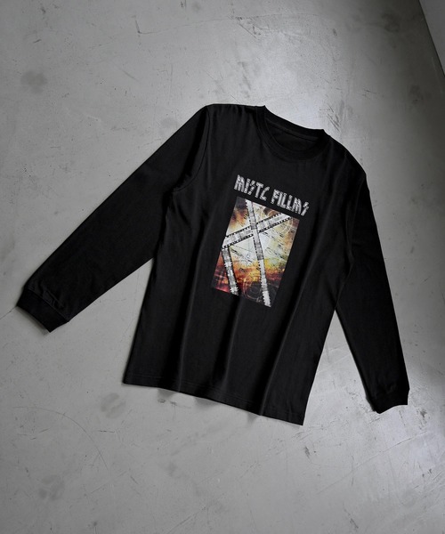 WILLFULLY(ウィルフリー)の「vintage like print long T(Tシャツ/カットソー・レディース・グレー系その他/ブラック/オートミール・FREE)」の7枚目の写真