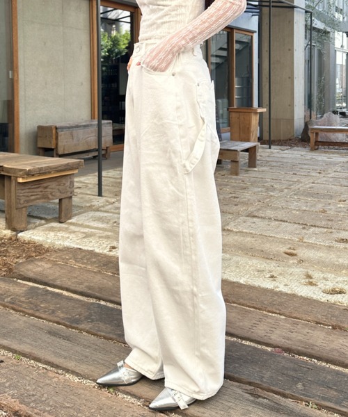 MYMOOD.（マイムード）の「ハートポケットデニムパンツ（デニムパンツ・レディース・ホワイト/ブラック・FREE）」の6枚目の写真