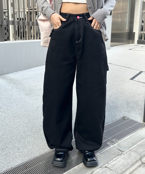 MYMOOD.（マイムード）の「ハートポケットデニムパンツ（デニムパンツ・レディース・ホワイト/ブラック・FREE）」の18枚目の写真