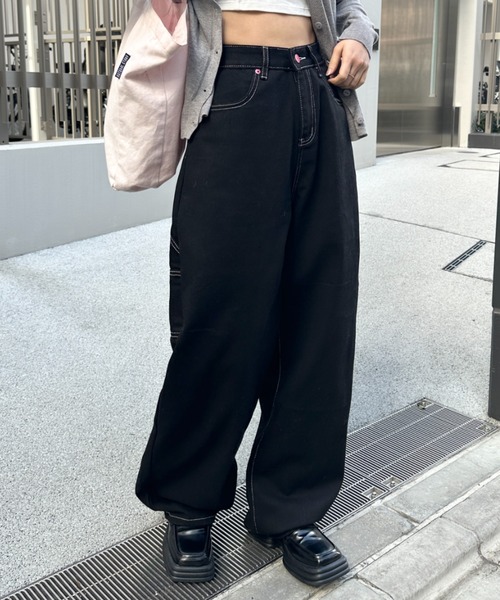 MYMOOD.（マイムード）の「ハートポケットデニムパンツ（デニムパンツ・レディース・ホワイト/ブラック・FREE）」の19枚目の写真