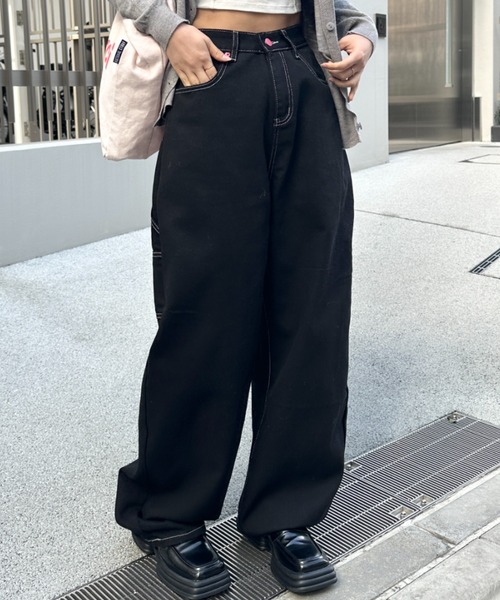 MYMOOD.（マイムード）の「ハートポケットデニムパンツ（デニムパンツ・レディース・ホワイト/ブラック・FREE）」の21枚目の写真