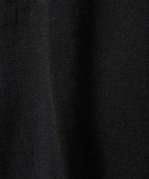 ABAHOUSE（アバハウス）の「【LUCEBER/ルースバー】MERINO WOOL LONG SLEEVE TEE/メリノウールロングスリーブニットソー（ニット/セーター・メンズ・ブラック・M/L/XL）」の9枚目の写真