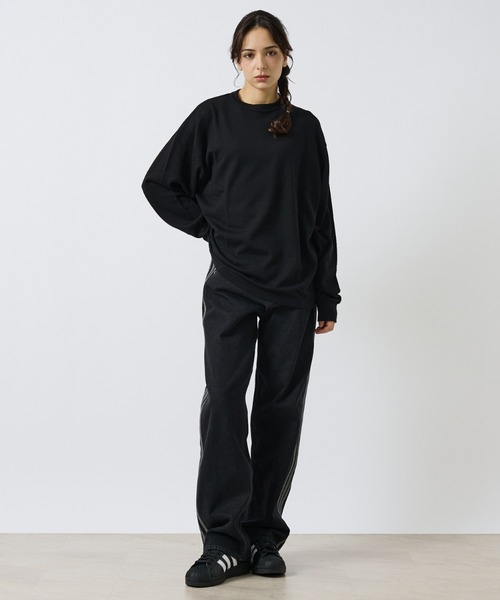 ABAHOUSE（アバハウス）の「【LUCEBER/ルースバー】MERINO WOOL LONG SLEEVE TEE/メリノウールロングスリーブニットソー（ニット/セーター・メンズ・ブラック・M/L/XL）」の3枚目の写真