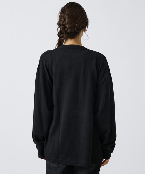ABAHOUSE（アバハウス）の「【LUCEBER/ルースバー】MERINO WOOL LONG SLEEVE TEE/メリノウールロングスリーブニットソー（ニット/セーター・メンズ・ブラック・M/L/XL）」の6枚目の写真