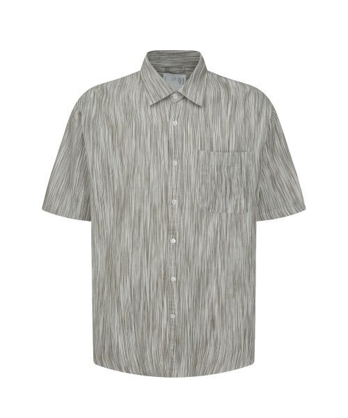 YOUNEEDGARMENTS(ユーニーズガーメンツ)の「グリーンホワイトストライプシャツ(グリーン/ホワイトストライプ)(シャツ/ブラウス・メンズ・その他・40/38)」の1枚目の写真
