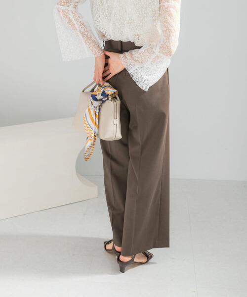 URBAN RESEARCH ROSSO WOMEN（アーバンリサーチ　ロッソ）の「防シワハイウエストワイドスラックス（その他パンツ・レディース・モカ/ライトベージュ/ブラック・TALL/38/36/34）」の21枚目の写真