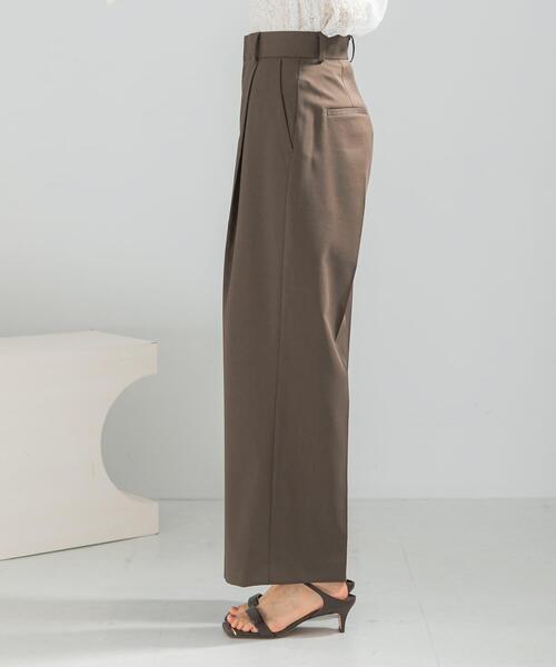 URBAN RESEARCH ROSSO WOMEN（アーバンリサーチ　ロッソ）の「防シワハイウエストワイドスラックス（その他パンツ・レディース・モカ/ライトベージュ/ブラック・TALL/38/36/34）」の15枚目の写真