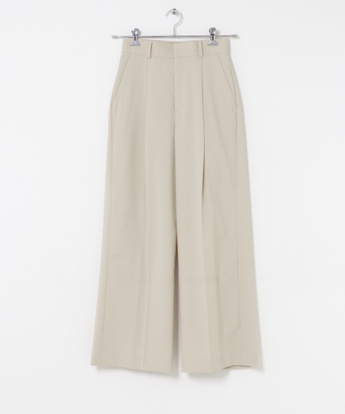 URBAN RESEARCH ROSSO WOMEN（アーバンリサーチ　ロッソ）の「防シワハイウエストワイドスラックス（その他パンツ・レディース・モカ/ライトベージュ/ブラック・TALL/38/36/34）」の4枚目の写真