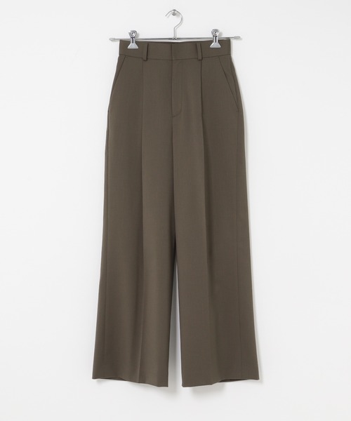 URBAN RESEARCH ROSSO WOMEN（アーバンリサーチ　ロッソ）の「防シワハイウエストワイドスラックス（その他パンツ・レディース・モカ/ライトベージュ/ブラック・TALL/38/36/34）」の6枚目の写真