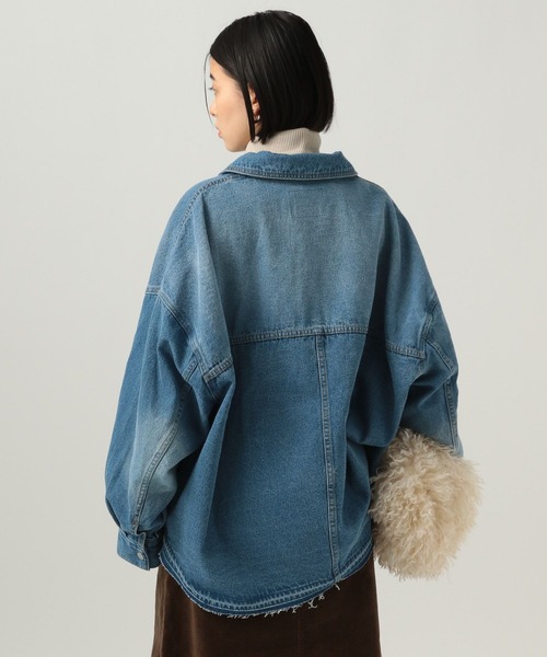 BAYFLOW（ベイフロー）の「デニムカバーオール（デニムジャケット・レディース・サックスブルー/インディゴブルー/ブラウン・SMALL/MEDIUM）」の19枚目の写真