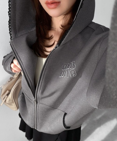 セール】【mily bilet】きらっとラメが映える♪ワッペン付きダブル