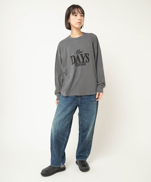 RNA-N(アールエヌエーエヌ)の「M2615 ロゴプリントロンT(Tシャツ/カットソー・レディース・スミクロ/キナリ/サックスブルー・FREE)」の19枚目の写真
