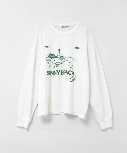 RNA-N(アールエヌエーエヌ)の「M2615 ロゴプリントロンT(Tシャツ/カットソー・レディース・スミクロ/キナリ/サックスブルー・FREE)」の7枚目の写真