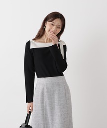 PROPORTION BODY DRESSING | ＜ウォッシャブル/UV＞サイドリボン総針ニット / 1216170104(ニット/セーター)