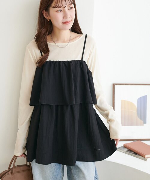 ハシゴレースティアードキャミ（チュニック）｜DISCOAT（ディスコート