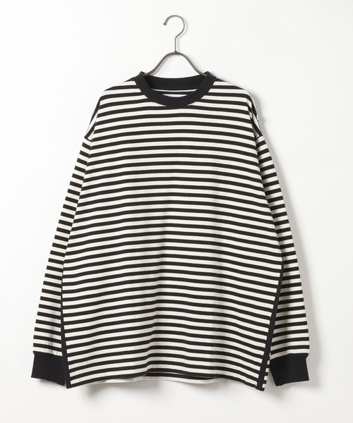 GEORGE'S(ジョージズ)の「バスクボーダーロングスリーブ(Tシャツ/カットソー・メンズ・ブルー系/ブラック系・LARGE/MEDIUM)」の3枚目の写真