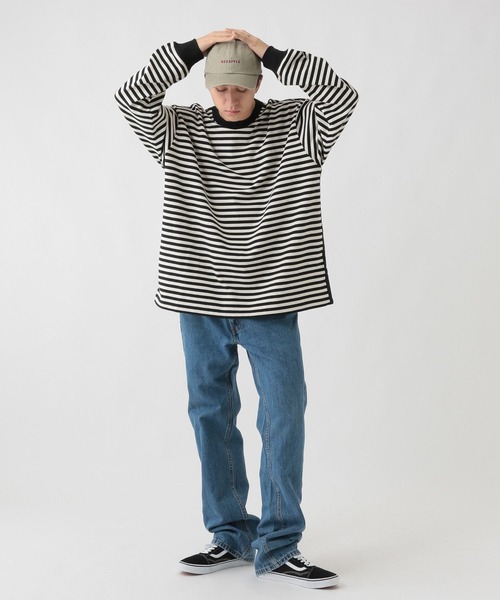 GEORGE'S(ジョージズ)の「バスクボーダーロングスリーブ(Tシャツ/カットソー・メンズ・ブルー系/ブラック系・LARGE/MEDIUM)」の14枚目の写真