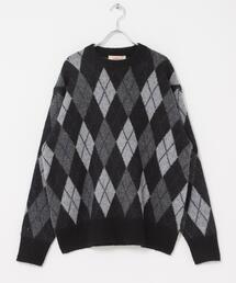 FORK&SPOON | FORK&SPOON　アーガイルプルオーバーニット(ニット/セーター)